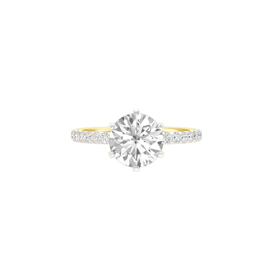Hitched for Life Diamond Engagement Ring 18 KT / Yellow Gold / 22