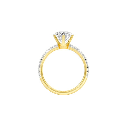 Hitched for Life Diamond Engagement Ring 18 KT / Yellow Gold / 22