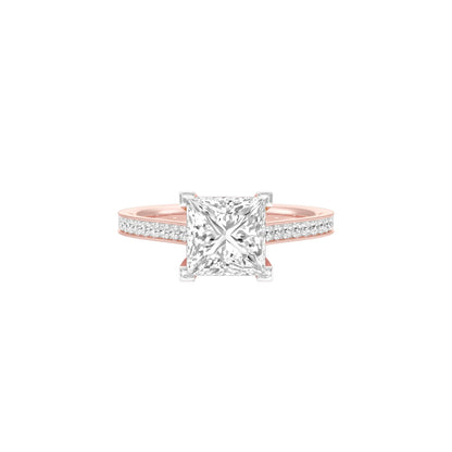 Heart's Desire Diamond Engagement Ring 18 KT / Rose Gold / 22