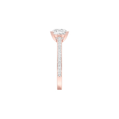 Heart's Desire Diamond Engagement Ring 18 KT / Rose Gold / 22