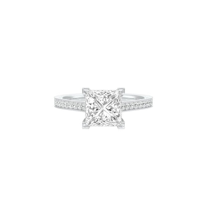 Heart's Desire Diamond Engagement Ring 18 KT / White Gold / 22
