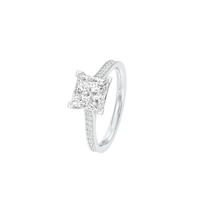 Heart's Desire Diamond Engagement Ring 18 KT / White Gold / 22
