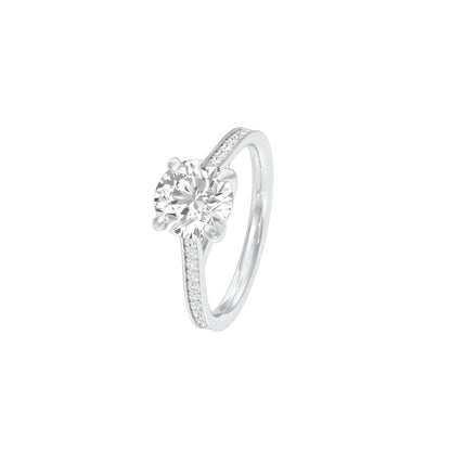 Love with You Diamond Engagement Ring 18 KT / White Gold / 22