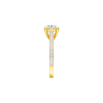 Love with You Diamond Engagement Ring 18 KT / Yellow Gold / 22