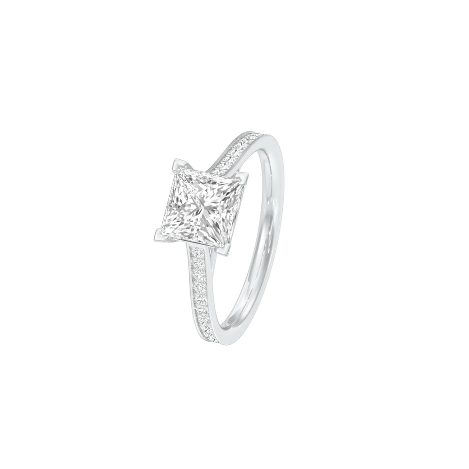 Wow Always Diamond Engagement Ring 18 KT / White Gold / 22