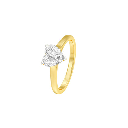 Love at First Sight Diamond Engagement Ring 18 KT / Yellow Gold / 22