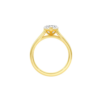 Love at First Sight Diamond Engagement Ring 18 KT / Yellow Gold / 22