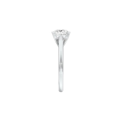 Imperial Diamond Engagement Ring 18 KT / White Gold / 22