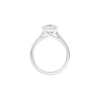 Imperial Diamond Engagement Ring 18 KT / White Gold / 22