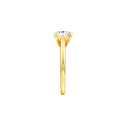 Imperial Diamond Engagement Ring 18 KT / Yellow Gold / 22