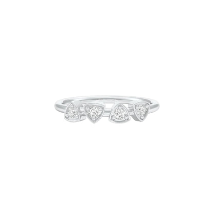 Morning Glow Diamond Ring 18 KT / White Gold / 22