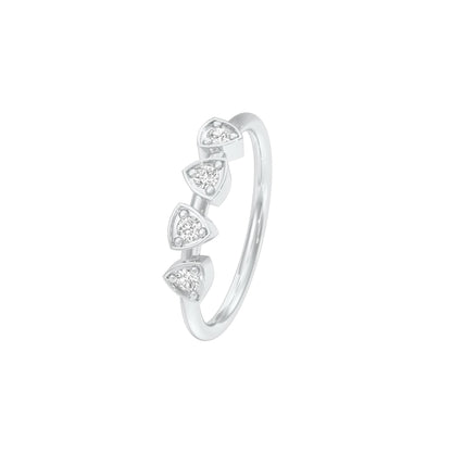 Morning Glow Diamond Ring 18 KT / White Gold / 22