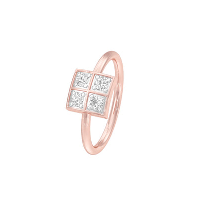 Polished Glow Diamond Ring 18 KT / Rose Gold / 22