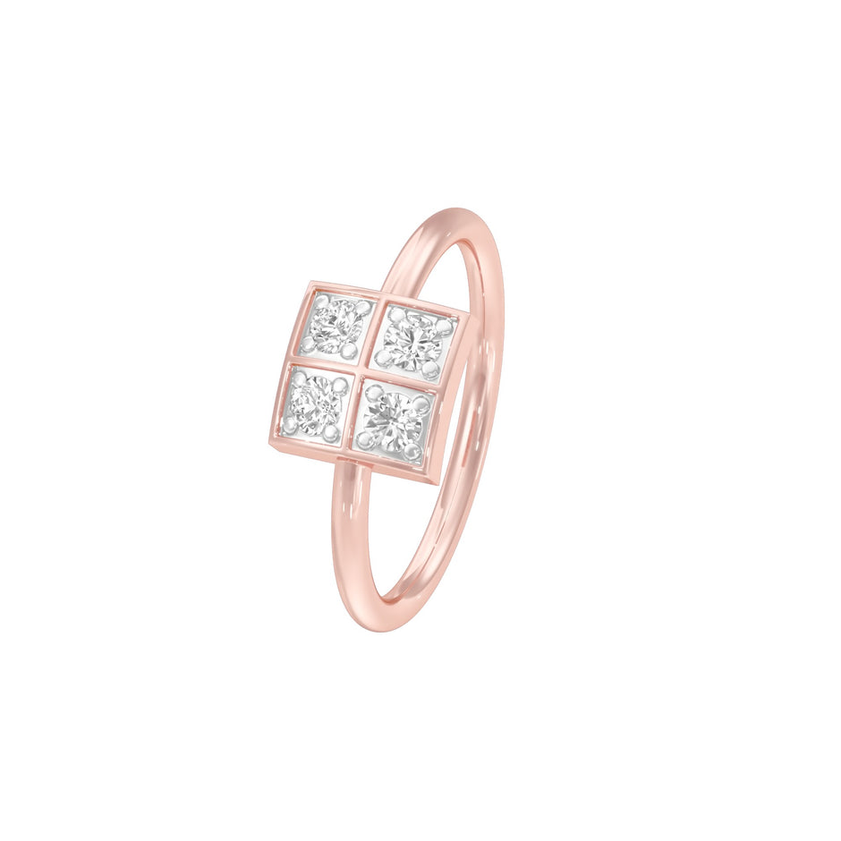 Polished Glow Diamond Ring 18 KT / Rose Gold / 22