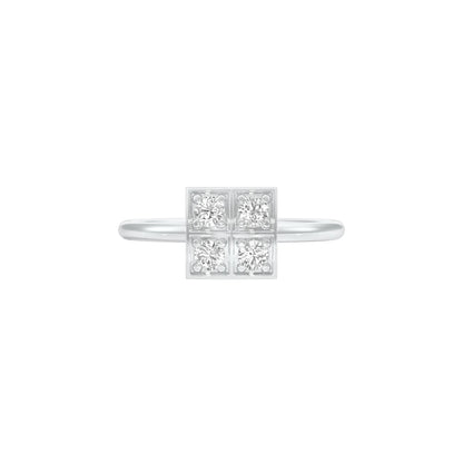 Polished Glow Diamond Ring 18 KT / White Gold / 22