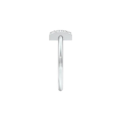 Polished Glow Diamond Ring 18 KT / White Gold / 22