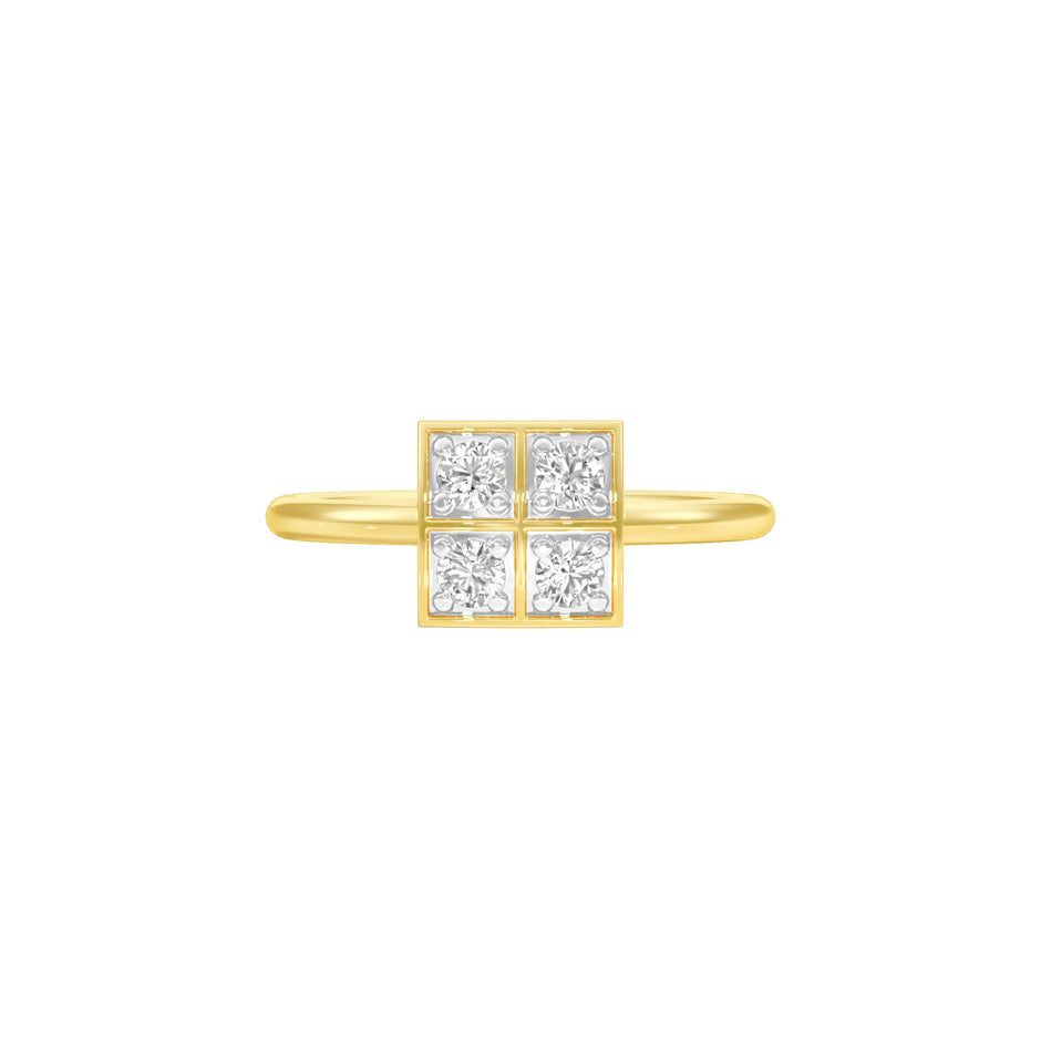 Polished Glow Diamond Ring 18 KT / Yellow Gold / 22