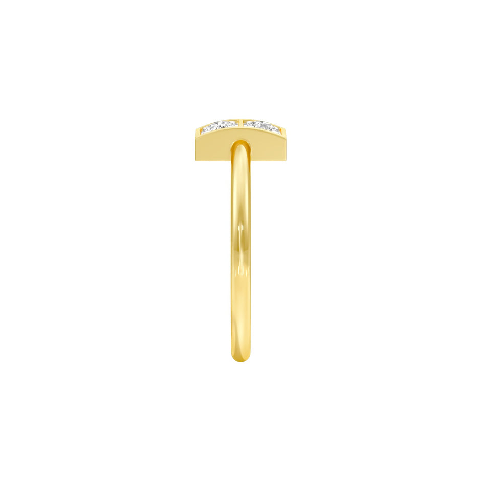 Polished Glow Diamond Ring 18 KT / Yellow Gold / 22