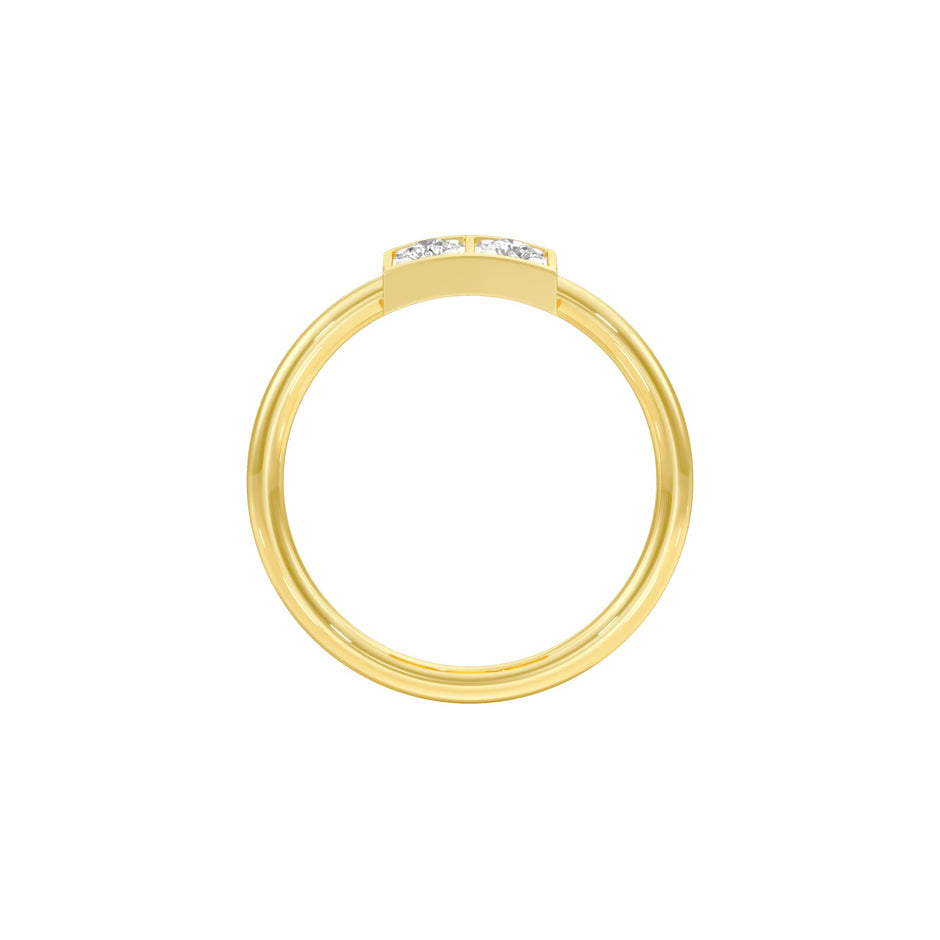 Polished Glow Diamond Ring 18 KT / Yellow Gold / 22