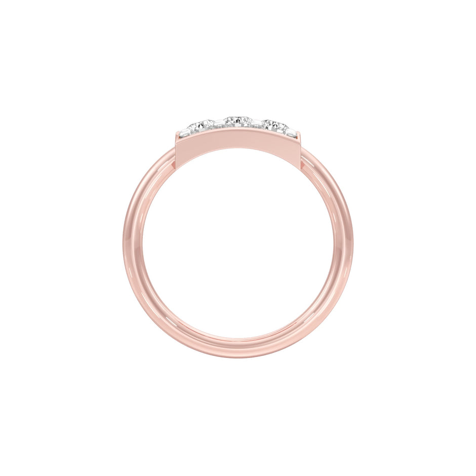 Powerful Spark Diamond Ring 18 KT / Rose Gold / 22