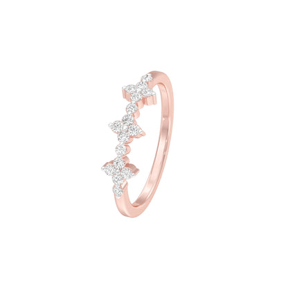 Coffee Break Glow Diamond Ring 18 KT / Rose Gold / 22