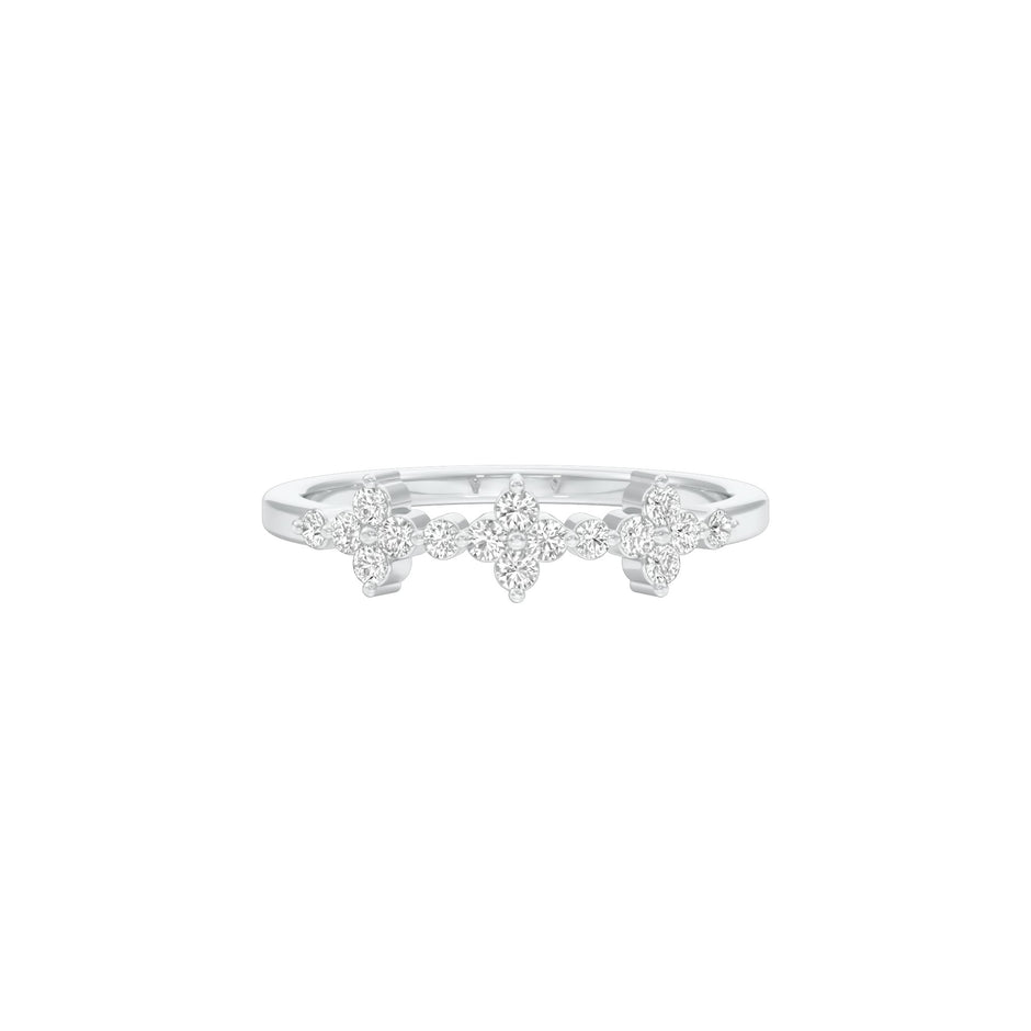 Coffee Break Glow Diamond Ring 18 KT / White Gold / 22