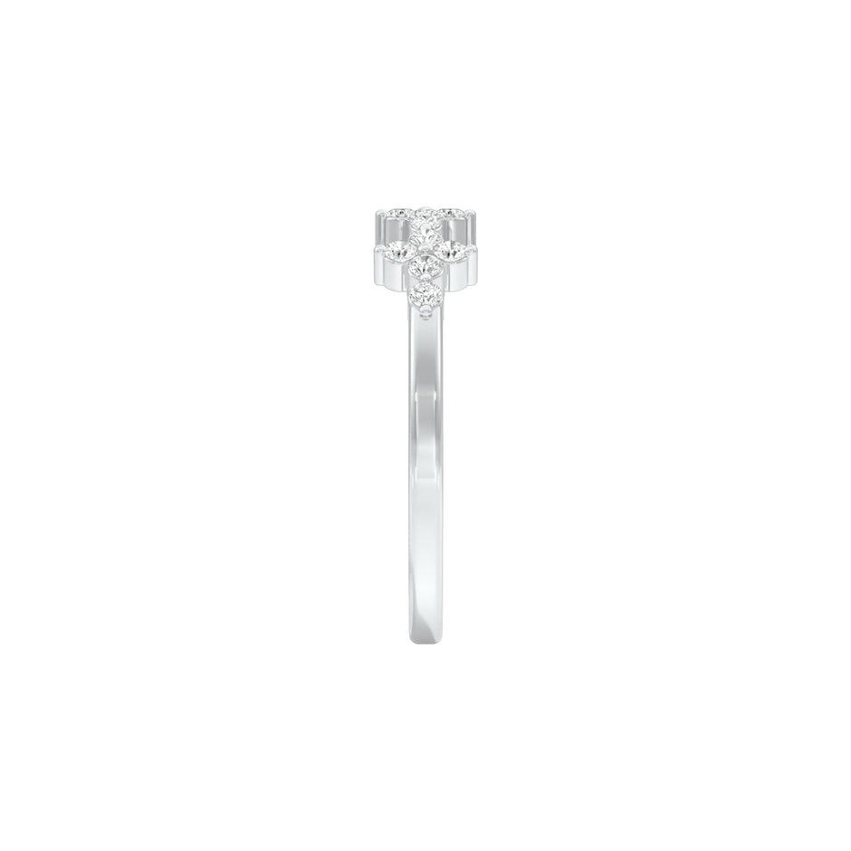 Coffee Break Glow Diamond Ring 18 KT / White Gold / 22