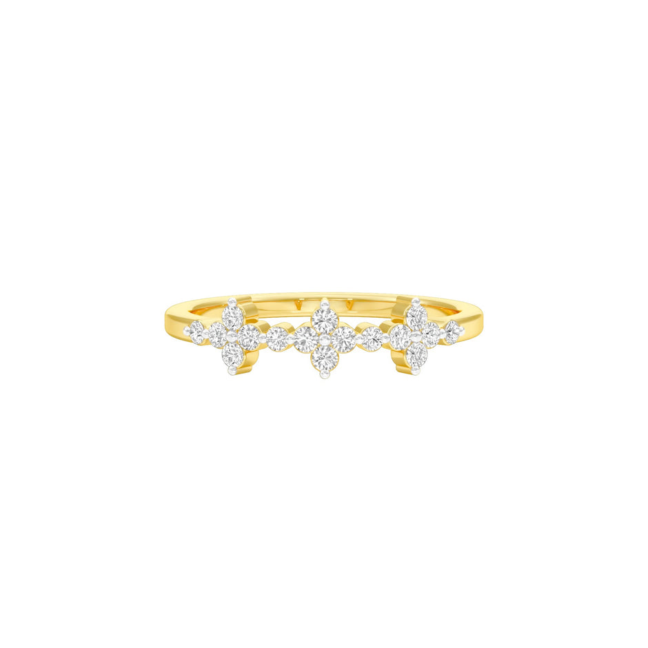 Coffee Break Glow Diamond Ring 18 KT / Yellow Gold / 22