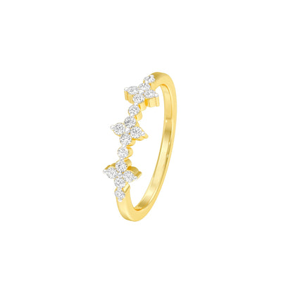 Coffee Break Glow Diamond Ring 18 KT / Yellow Gold / 22