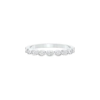 Desk Sparkle Diamond Ring 18 KT / White Gold / 22