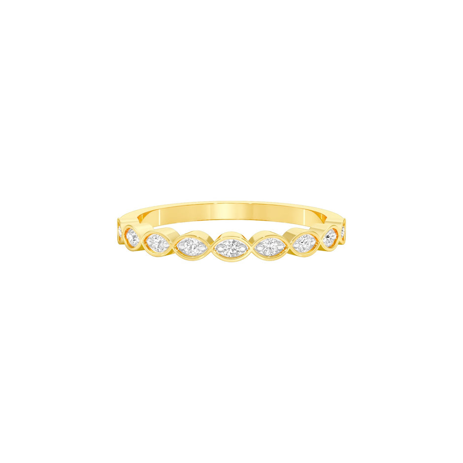 Desk Sparkle Diamond Ring 18 KT / Yellow Gold / 22