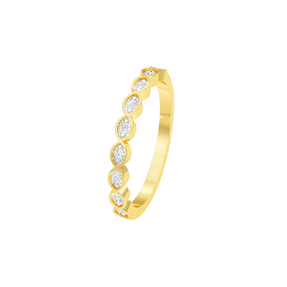 Desk Sparkle Diamond Ring 18 KT / Yellow Gold / 22