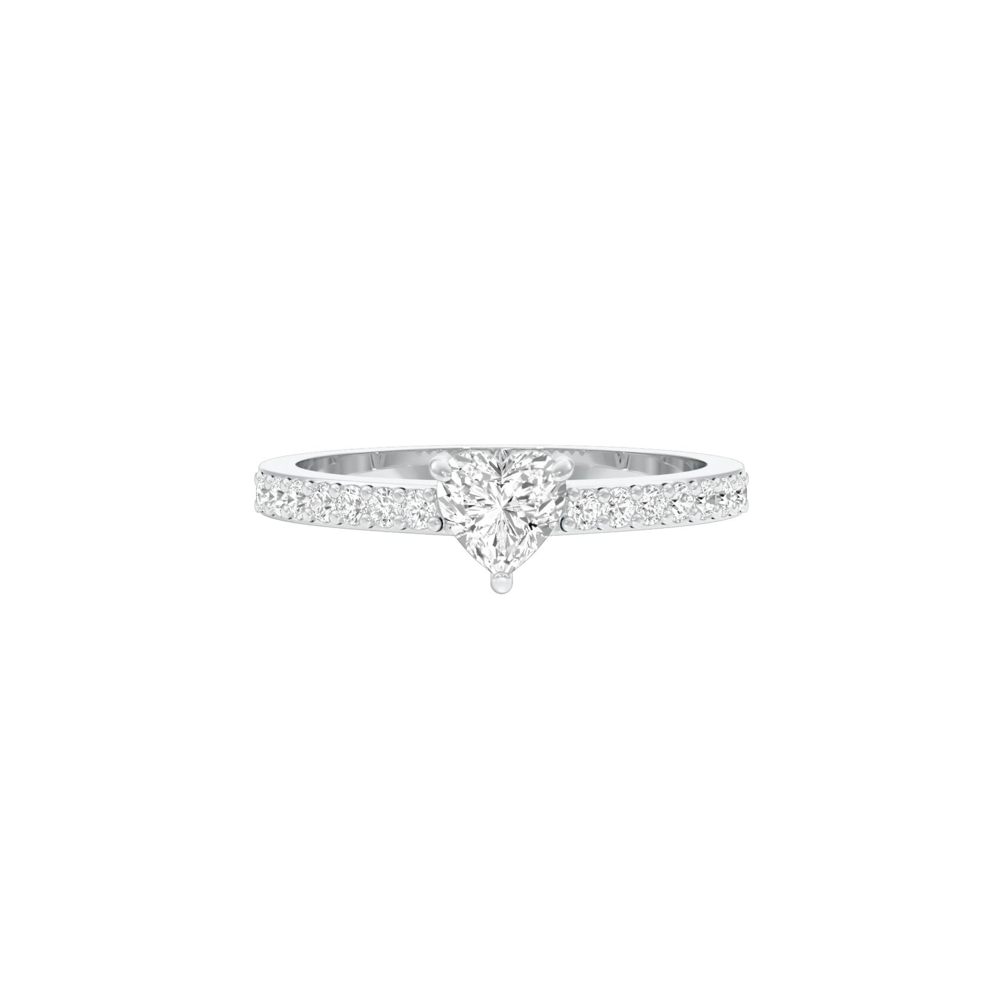 Midday Spark Diamond Ring 18 KT / White Gold / 22