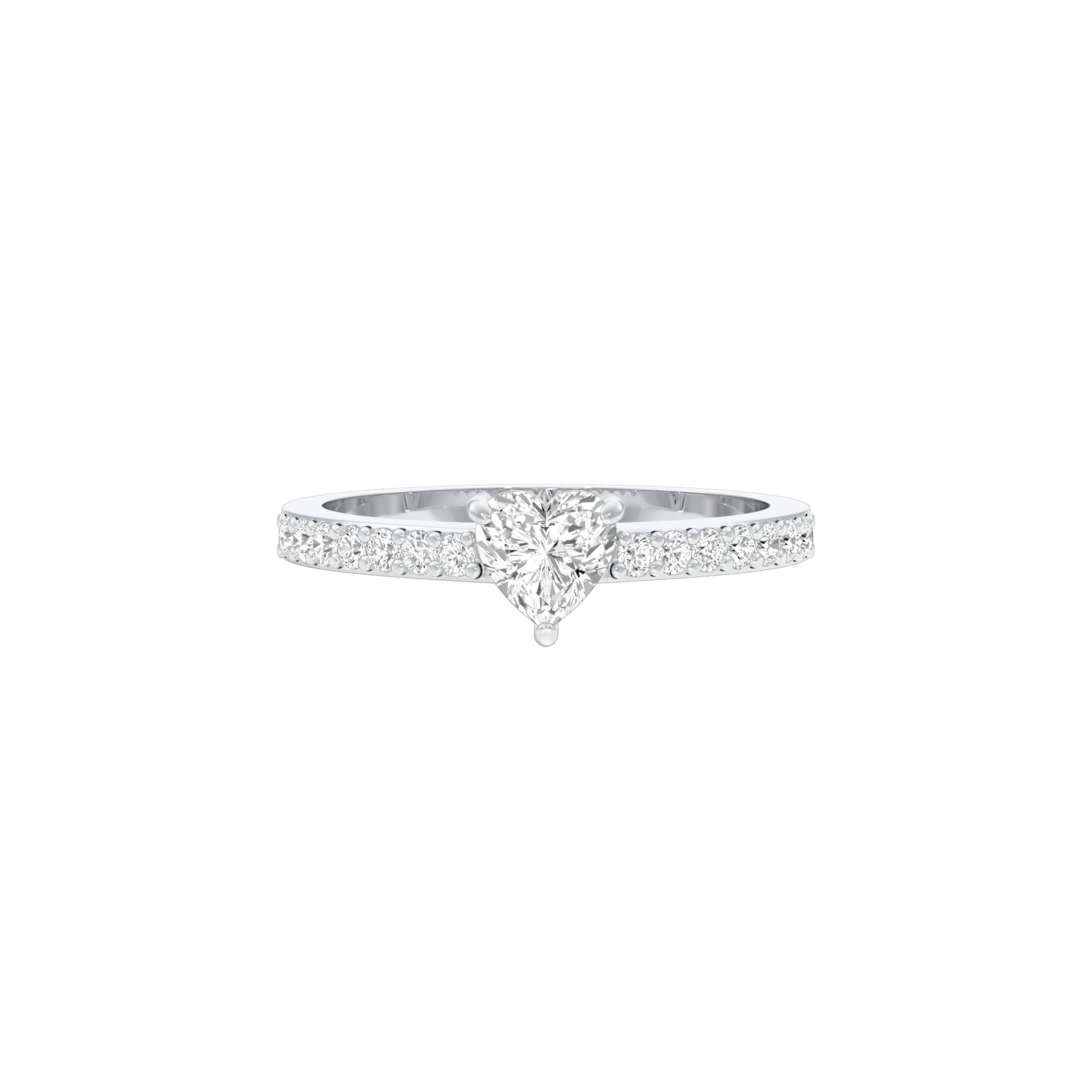 Midday Spark Diamond Ring 18 KT / White Gold / 22