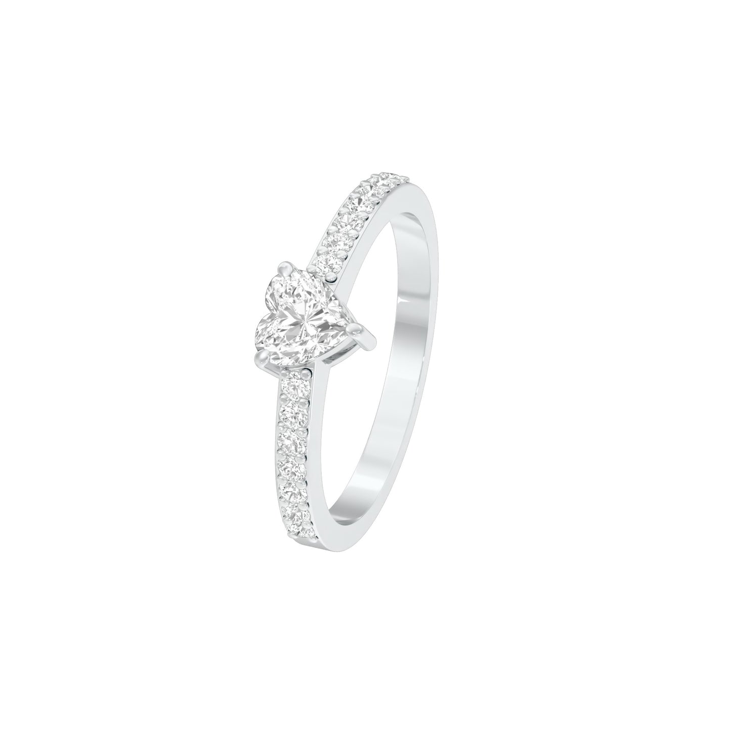 Midday Spark Diamond Ring 18 KT / White Gold / 22
