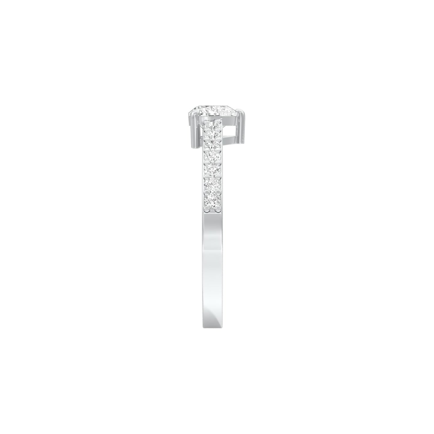 Midday Spark Diamond Ring 18 KT / White Gold / 22