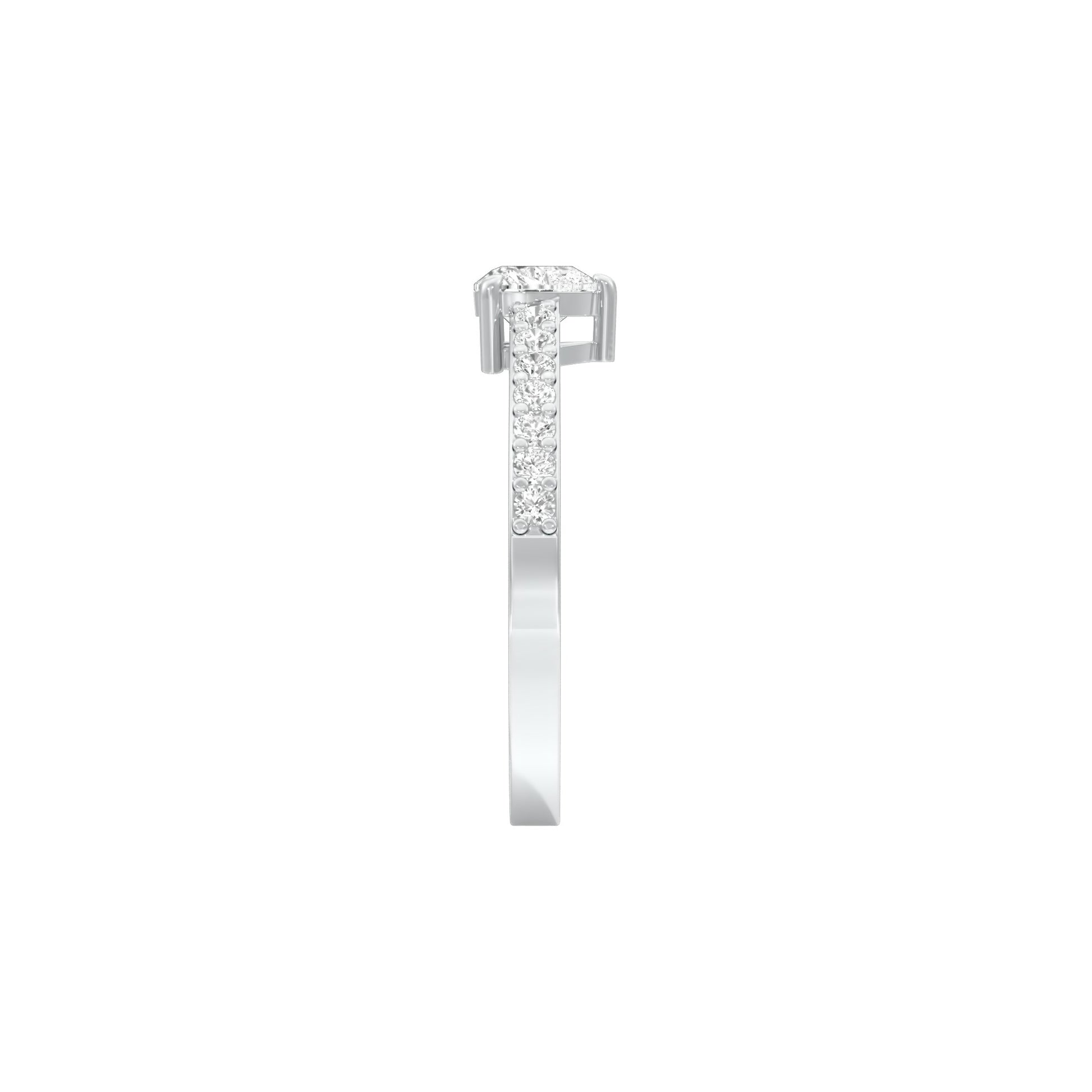 Midday Spark Diamond Ring 18 KT / White Gold / 22