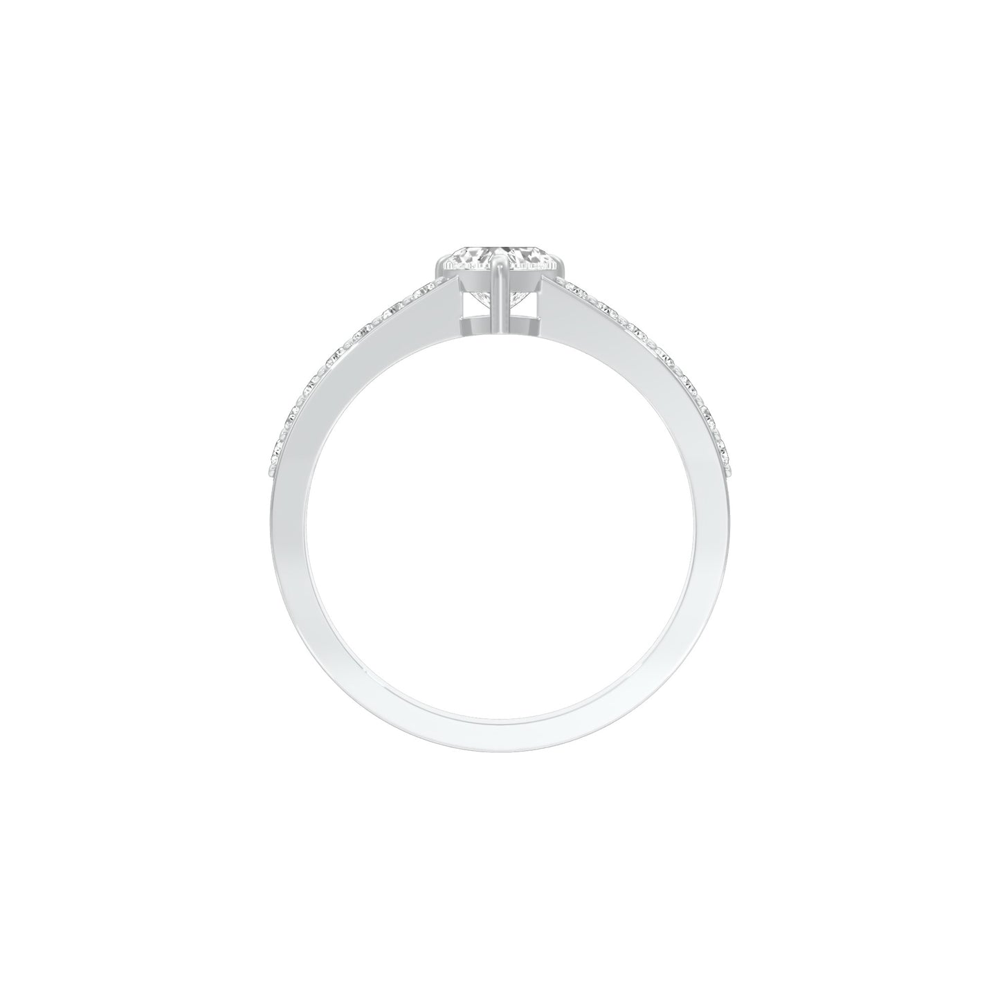 Midday Spark Diamond Ring 18 KT / White Gold / 22