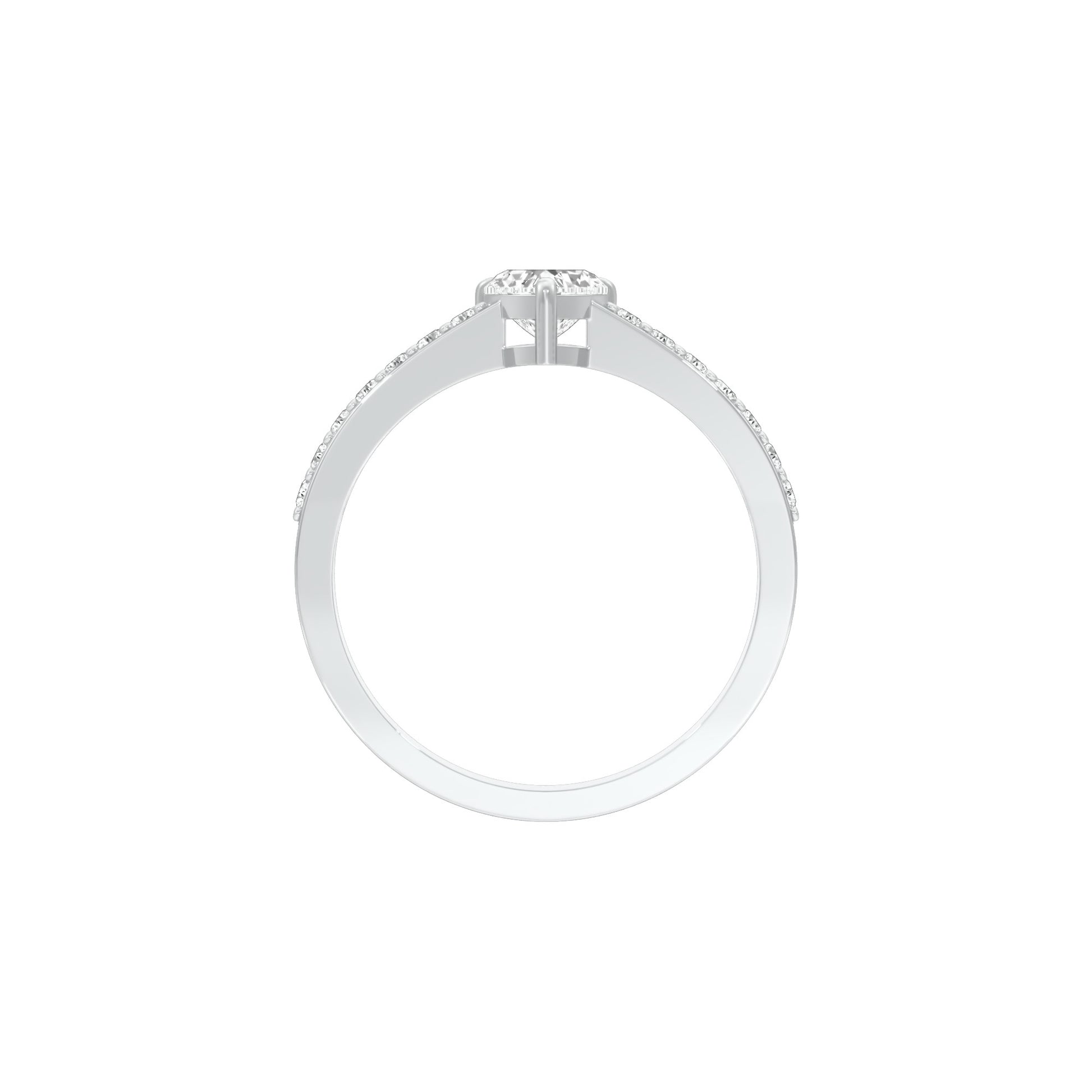 Midday Spark Diamond Ring 18 KT / White Gold / 22