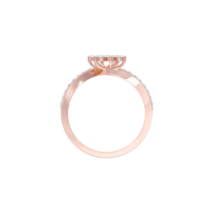 Twinkling Trail Diamond Ring 18 KT / Rose Gold / 22