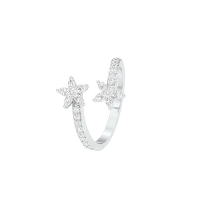 Twinkling Trail Diamond Ring 18 KT / White Gold / 22