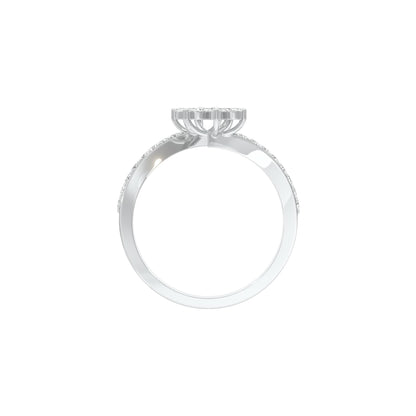 Twinkling Trail Diamond Ring 18 KT / White Gold / 22