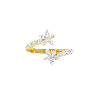 Twinkling Trail Diamond Ring 18 KT / Yellow Gold / 22