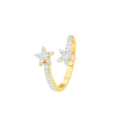Twinkling Trail Diamond Ring 18 KT / Yellow Gold / 22