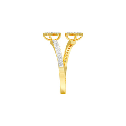 Twinkling Trail Diamond Ring 18 KT / Yellow Gold / 22