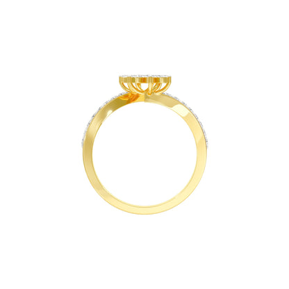 Twinkling Trail Diamond Ring 18 KT / Yellow Gold / 22
