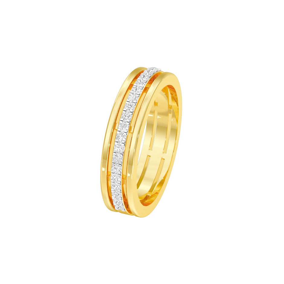 Valora Diamond Band Ring 18 KT / Yellow Gold / 22