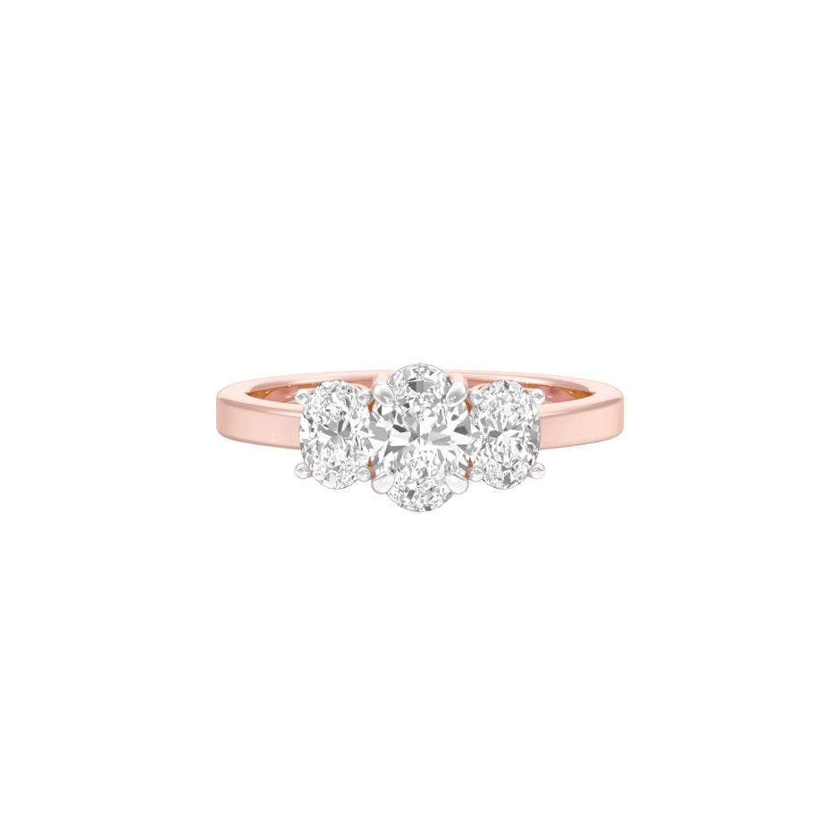 Everlasting Link Diamond Engagement Ring 18 KT / Rose Gold / 22