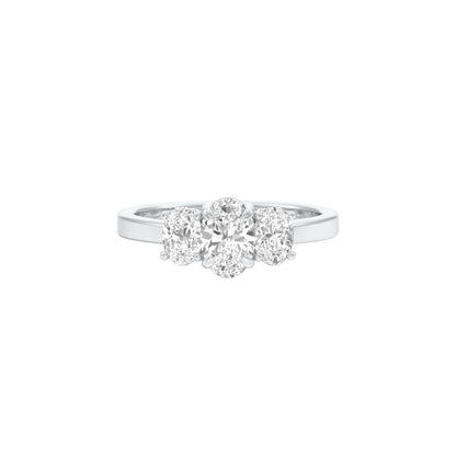Everlasting Link Diamond Engagement Ring 18 KT / White Gold / 22