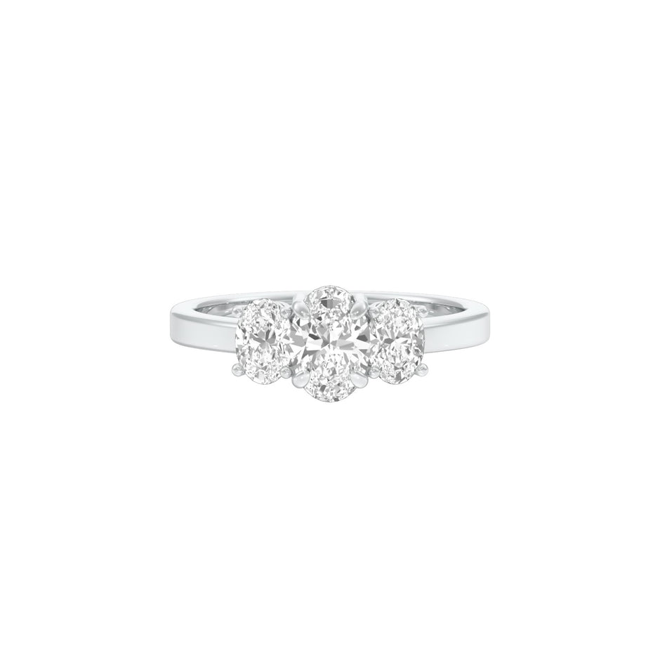 Everlasting Link Diamond Engagement Ring 18 KT / White Gold / 22